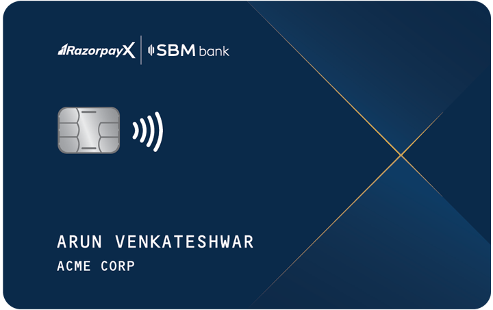 RazorpayX SBM Corporate Card