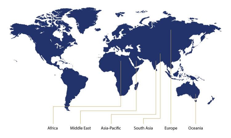 SBM Presense World Map